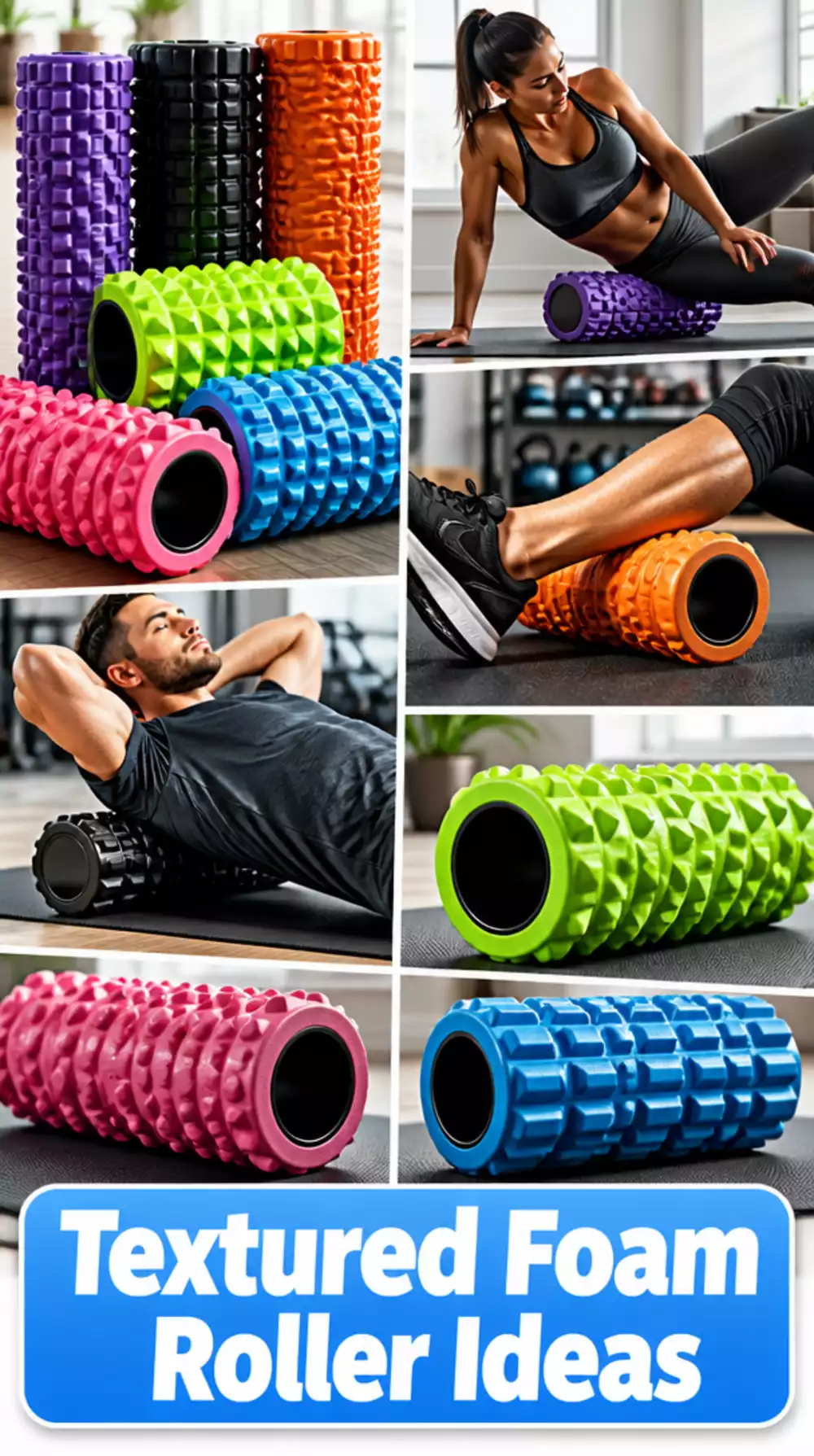 Textured Foam Roller for Beginners That Reaches Deeper Muscle Knots Effectively