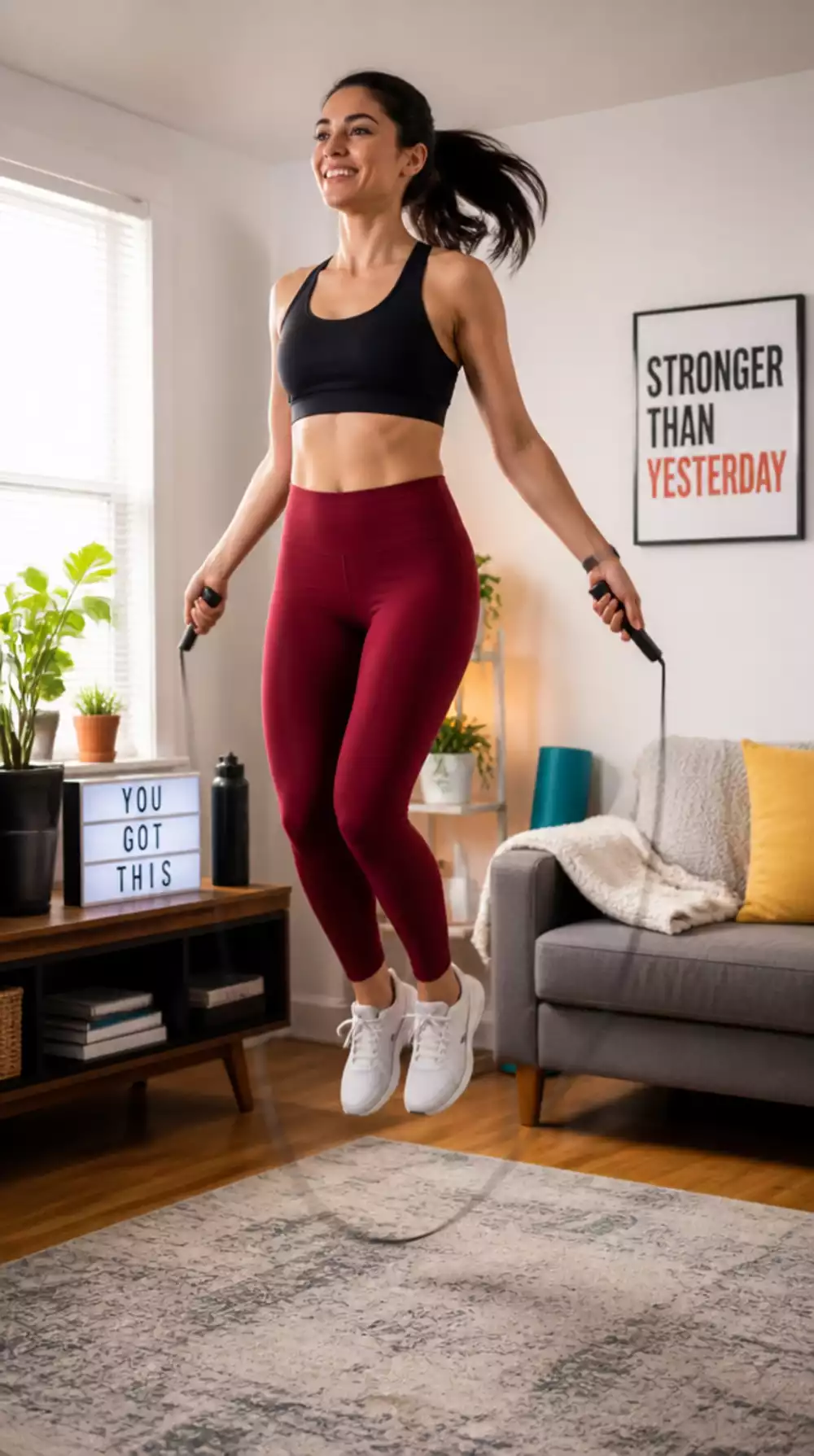 Beginner Jump Rope That Turns Any Space into a Cardio Session