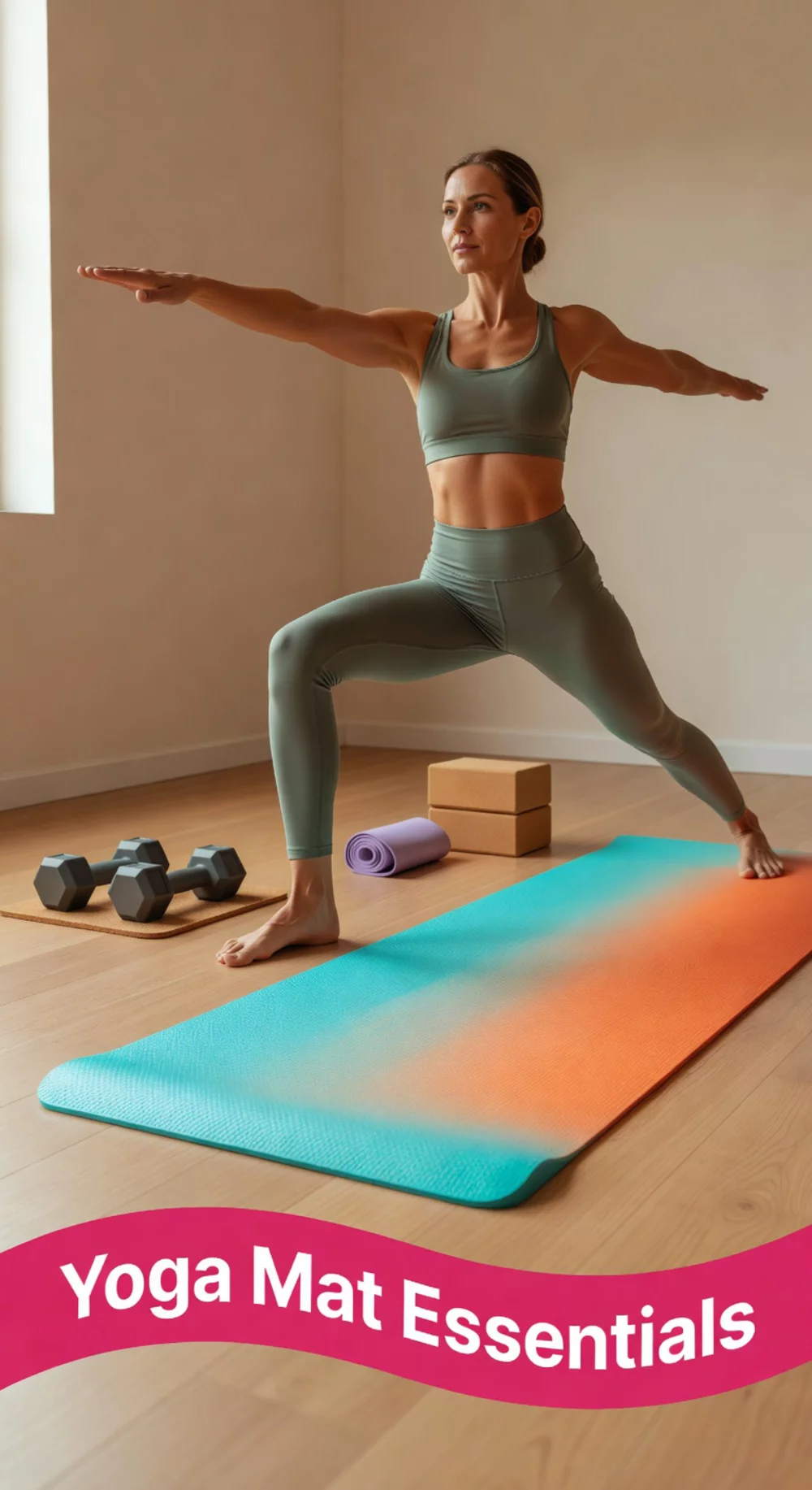 Beginner Yoga Mat That Doubles as a Workout Mat for Every Floor Exercise