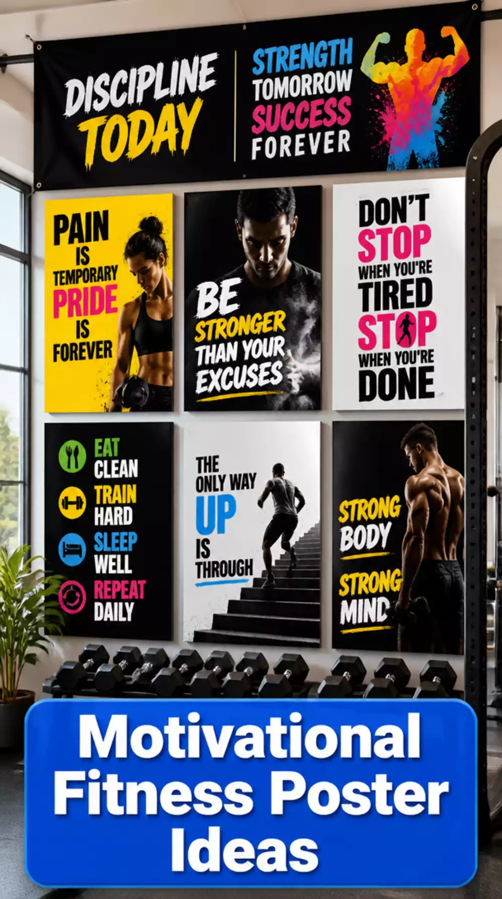 Motivational Fitness Poster That Keeps Beginners Going Through Day 30
