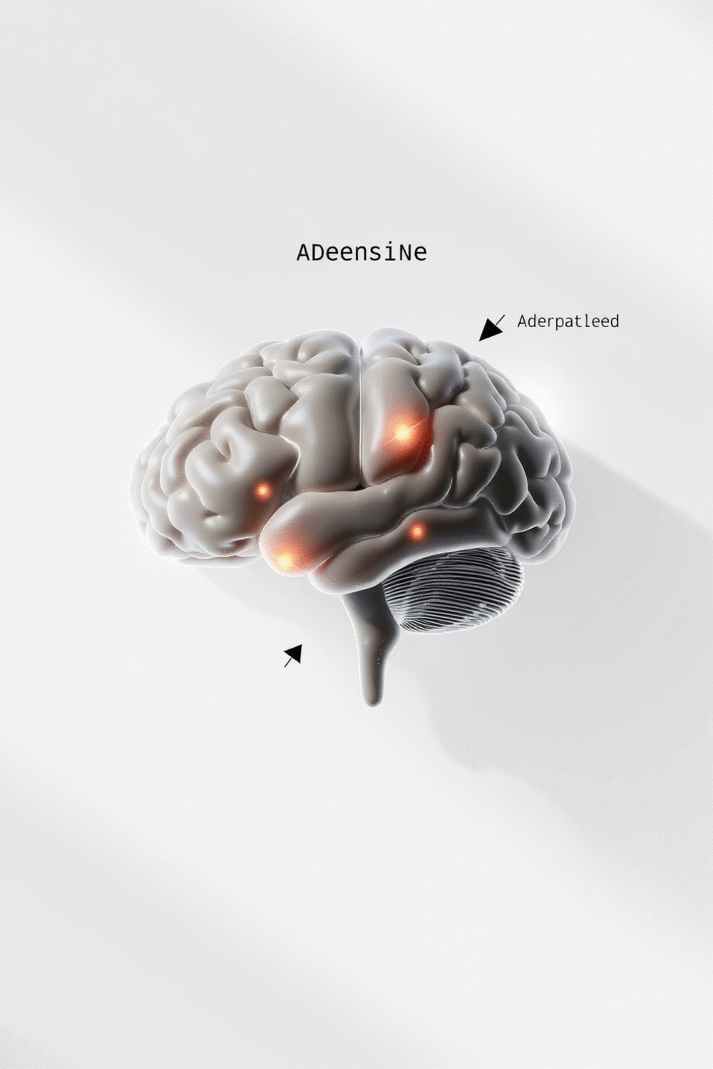 Scientific diagram illustrating adenosine regulation and sleep patterns with exercise