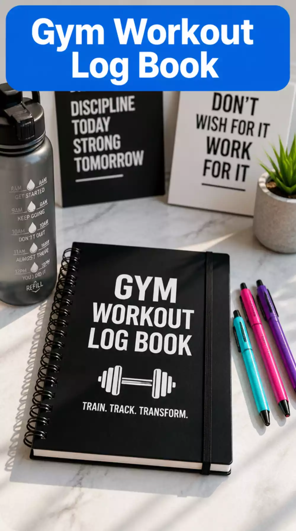 Gym Workout Log Book That Helps Beginners Track Every Session