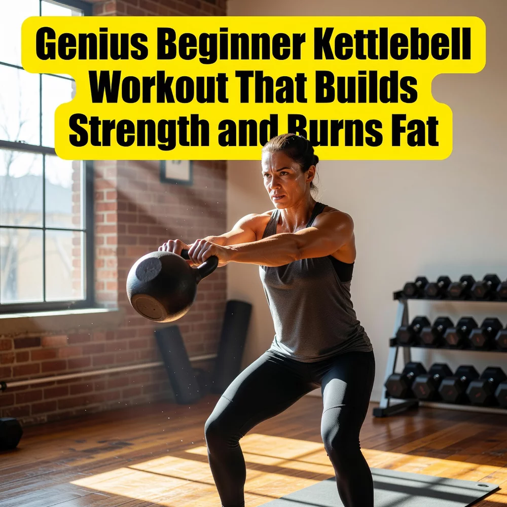 Genius Beginner Kettlebell Workout That Builds Strength and Burns Fat