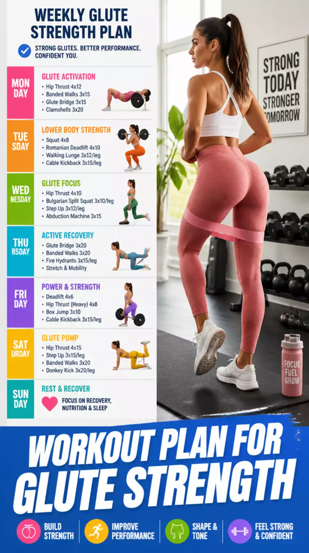 Beginner Glute Workout Guide That Programs the Perfect Weekly Split