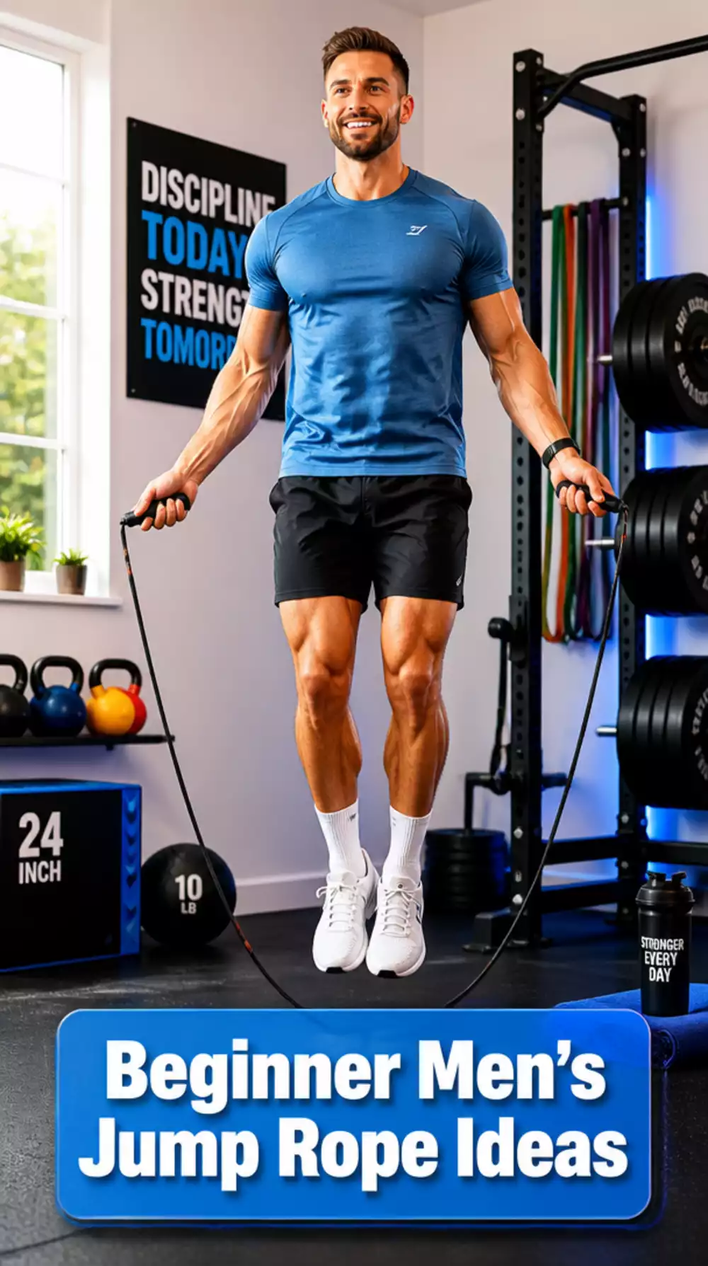Beginner Men's Jump Rope That Adds Serious Calorie Burn to Any Session