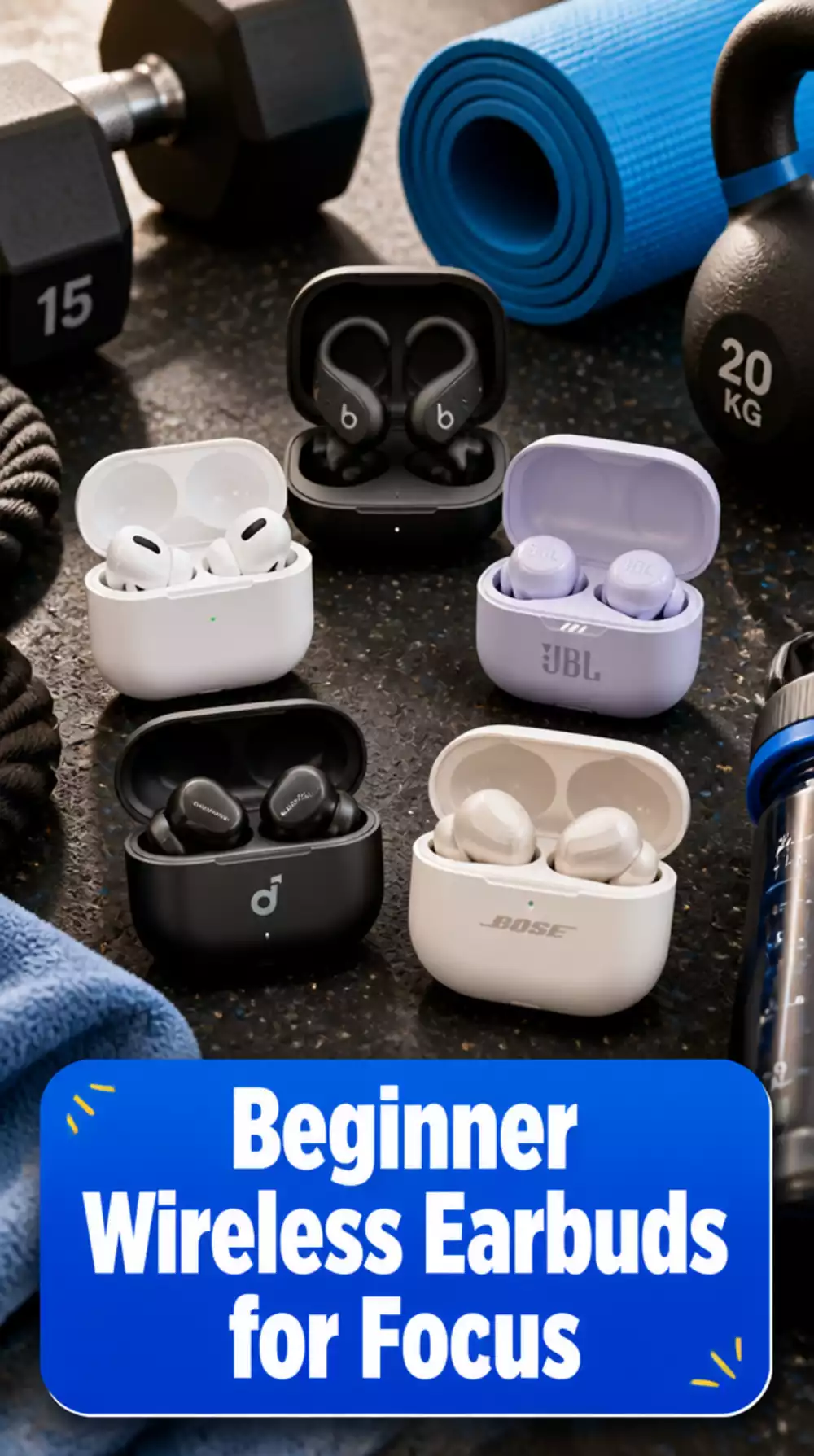 Beginner Wireless Earbuds That Make Every Gym Session Feel More Focused