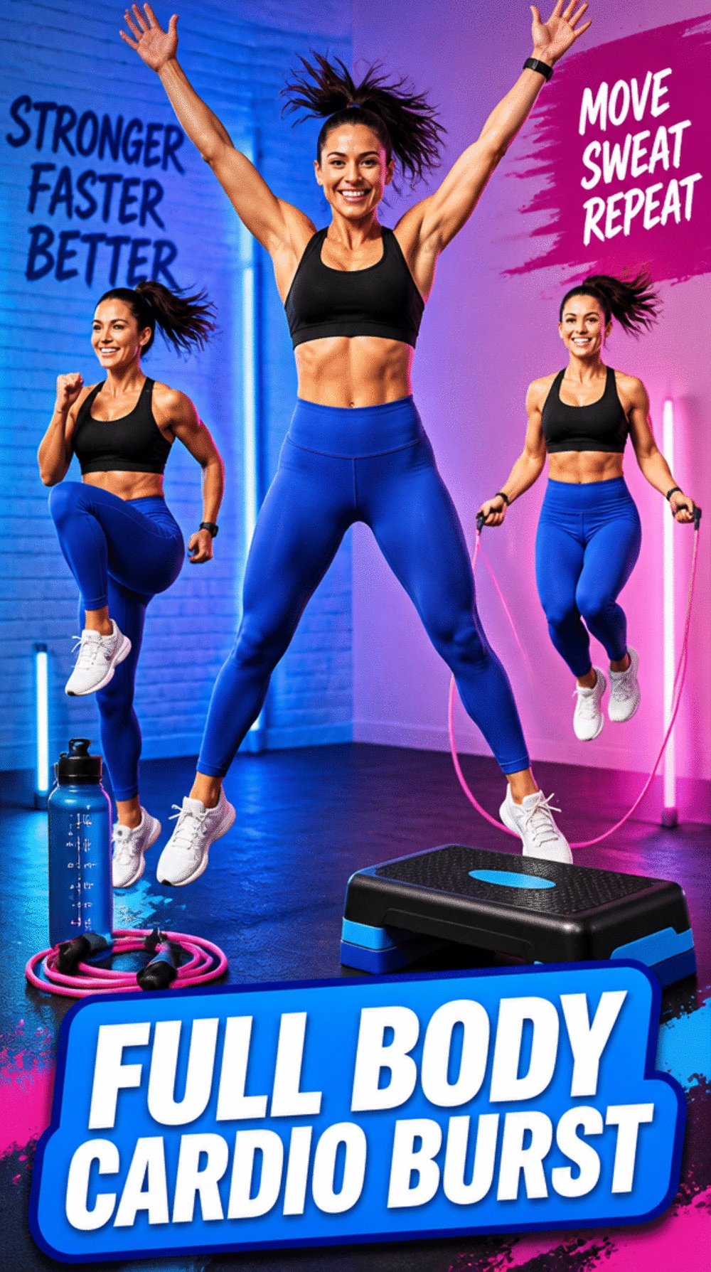 Full Body Beginner Cardio Burst That Burns Fat Between Strength Sets