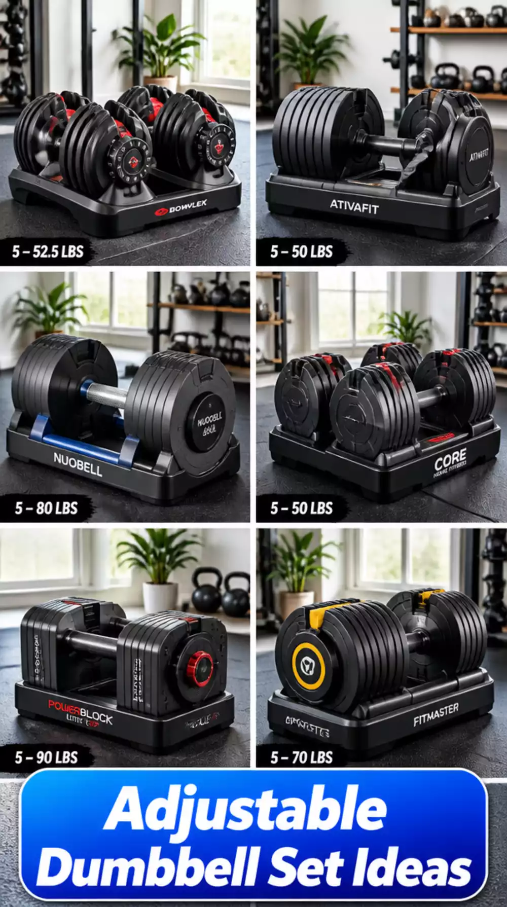 Adjustable Dumbbell Set That Replaces an Entire Rack for Beginners