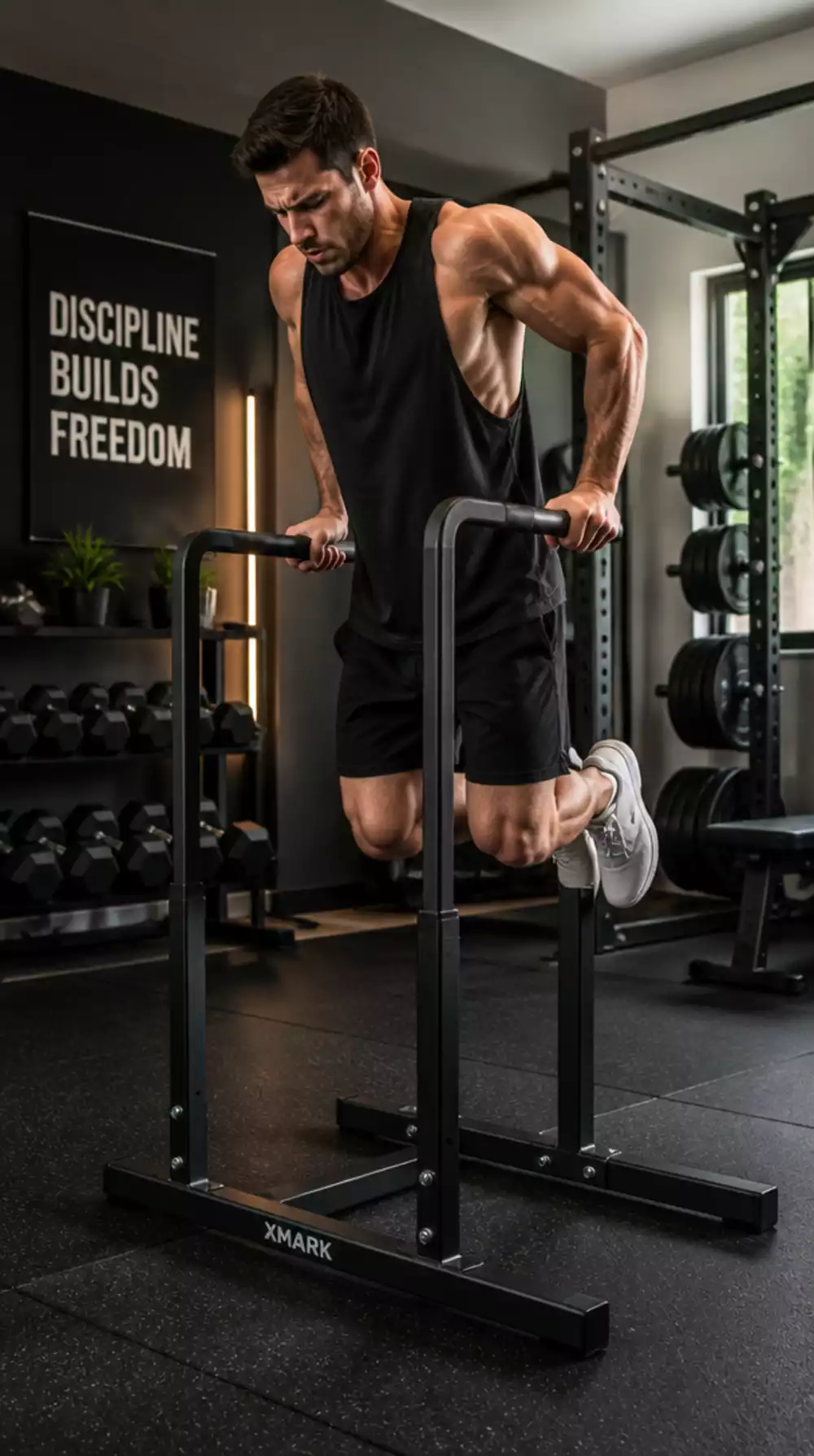 Parallel Bar Set for Beginners That Unlocks Dips and L-Sits at Home