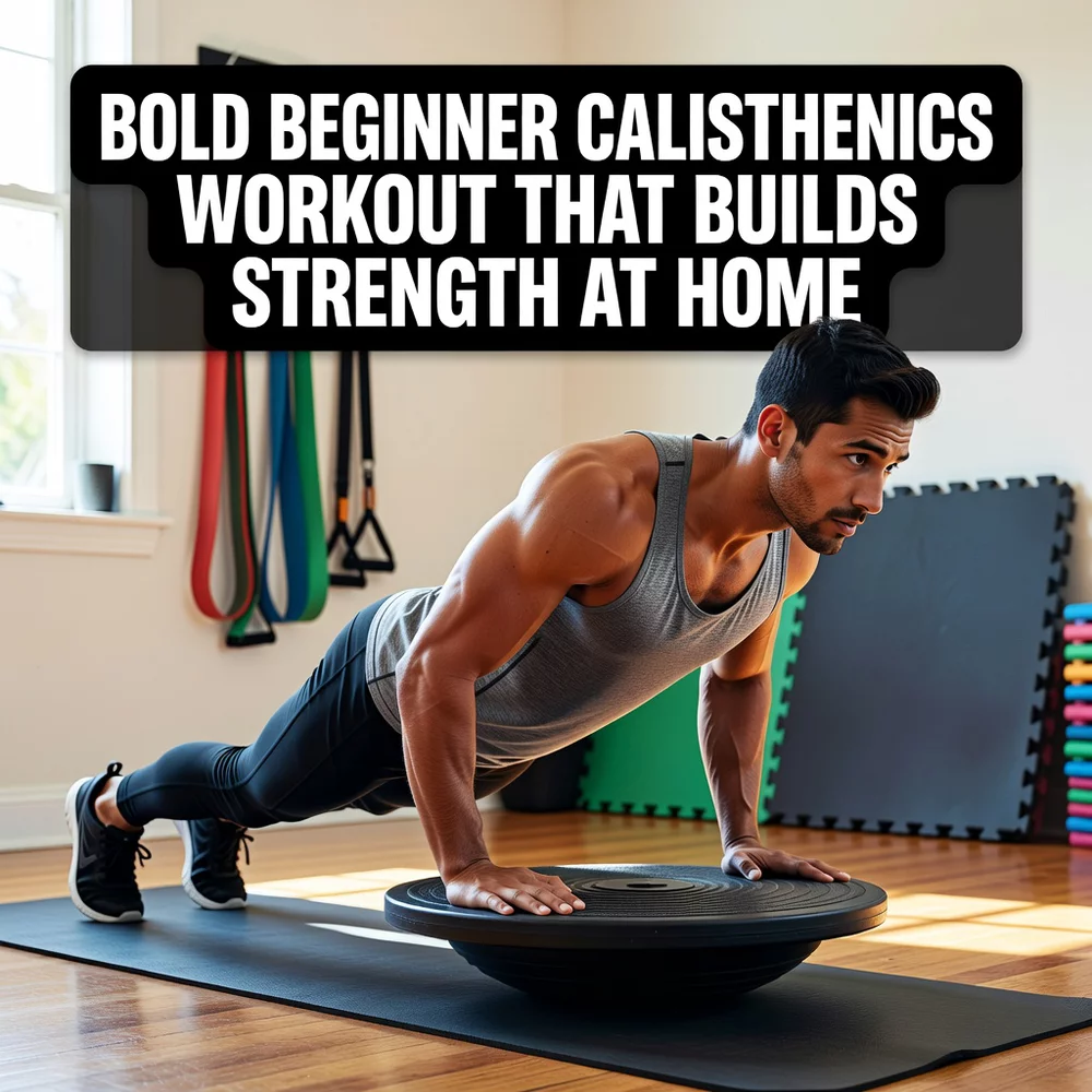 Bold Beginner Calisthenics Workout That Builds Strength at Home