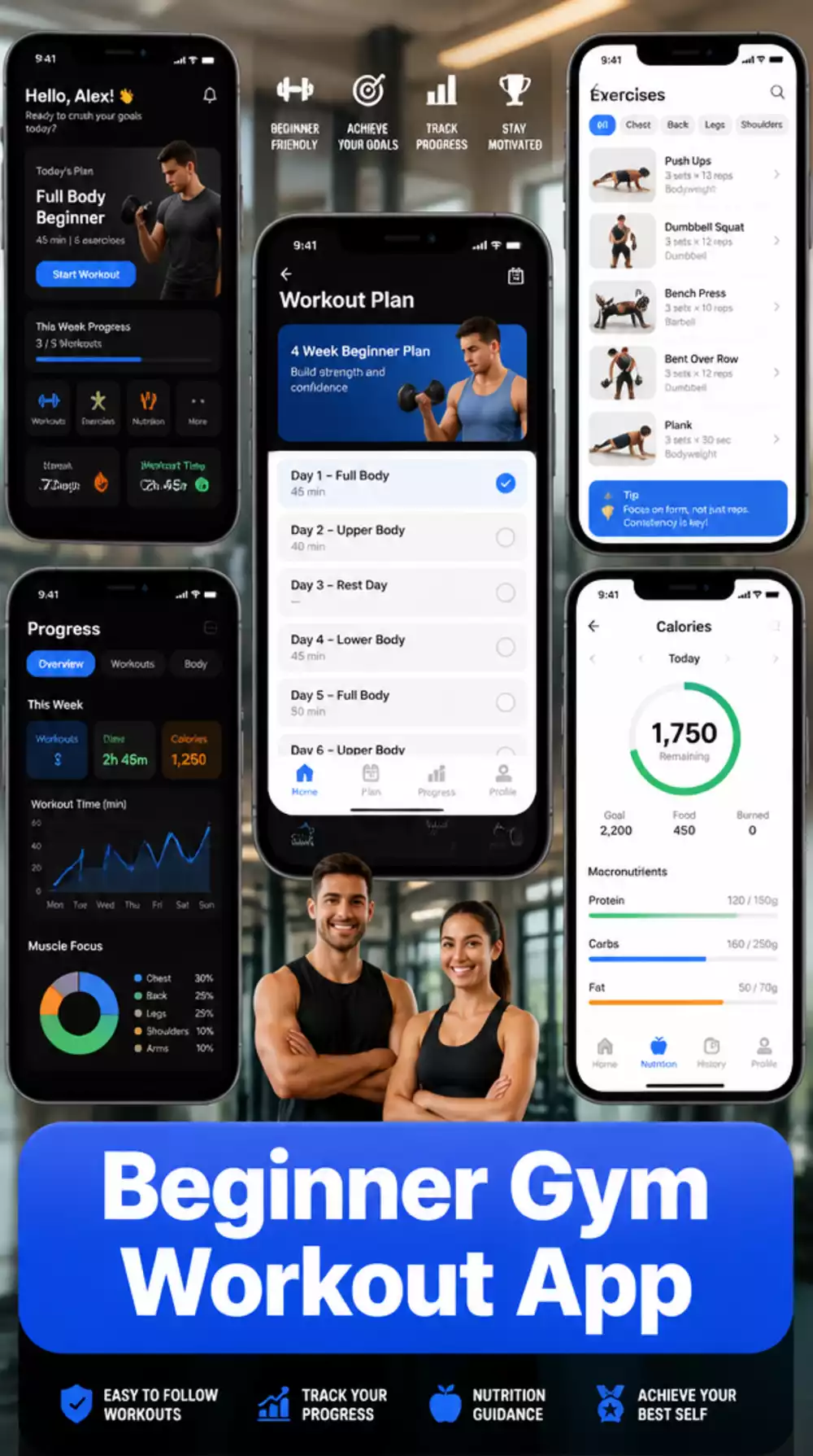 Beginner Gym Workout App That Tells You Exactly What to Do on Arrival