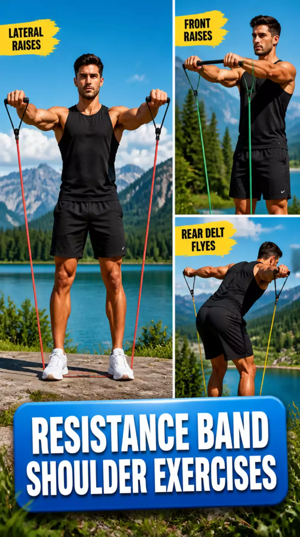 Resistance Band for Beginner Shoulder Exercises That Protects the Rotator Cuff