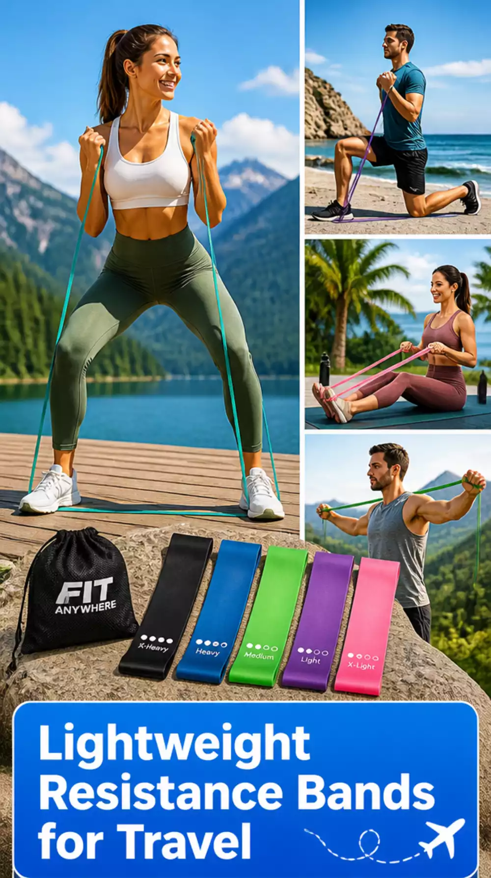 Lightweight Beginner Resistance Band That Travels to Every Summer Destination