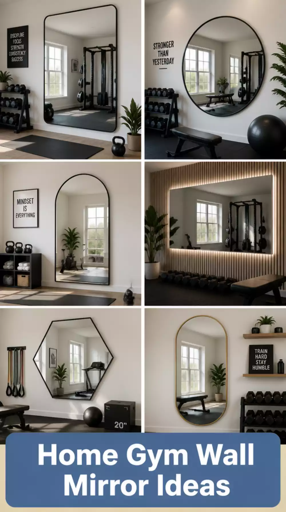 Home Gym Wall Mirror for Beginners That Checks Form During Every Set