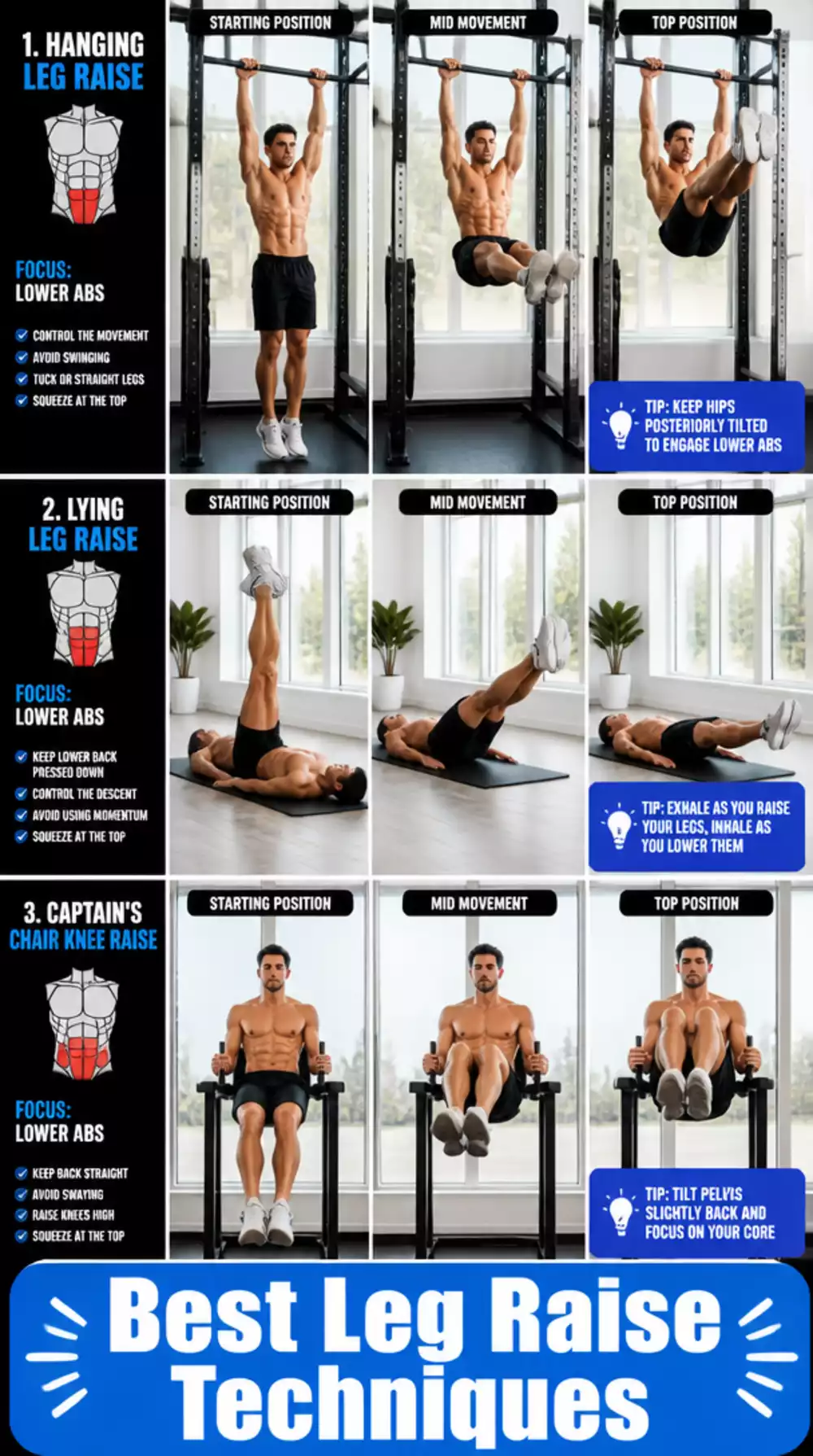 Beginner Leg Raise That Trains Lower Abs Better Than Any Crunch Does