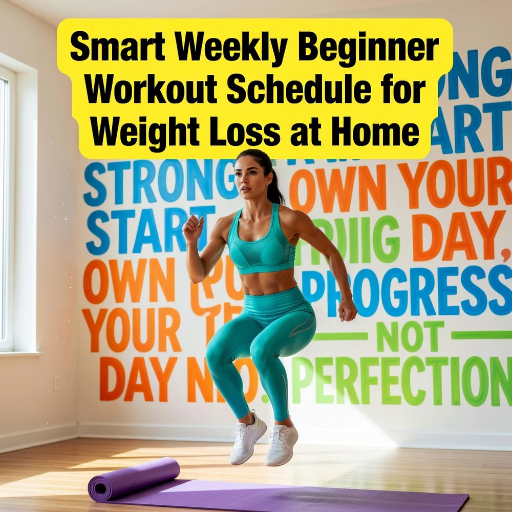 Smart Weekly Beginner Workout Schedule for Weight Loss at Home