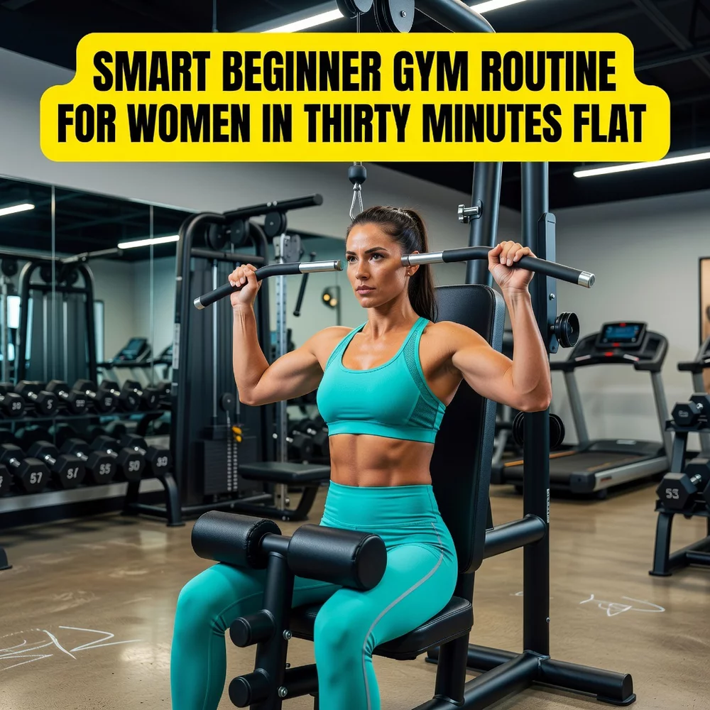 Smart Beginner Gym Routine for Women in Thirty Minutes Flat