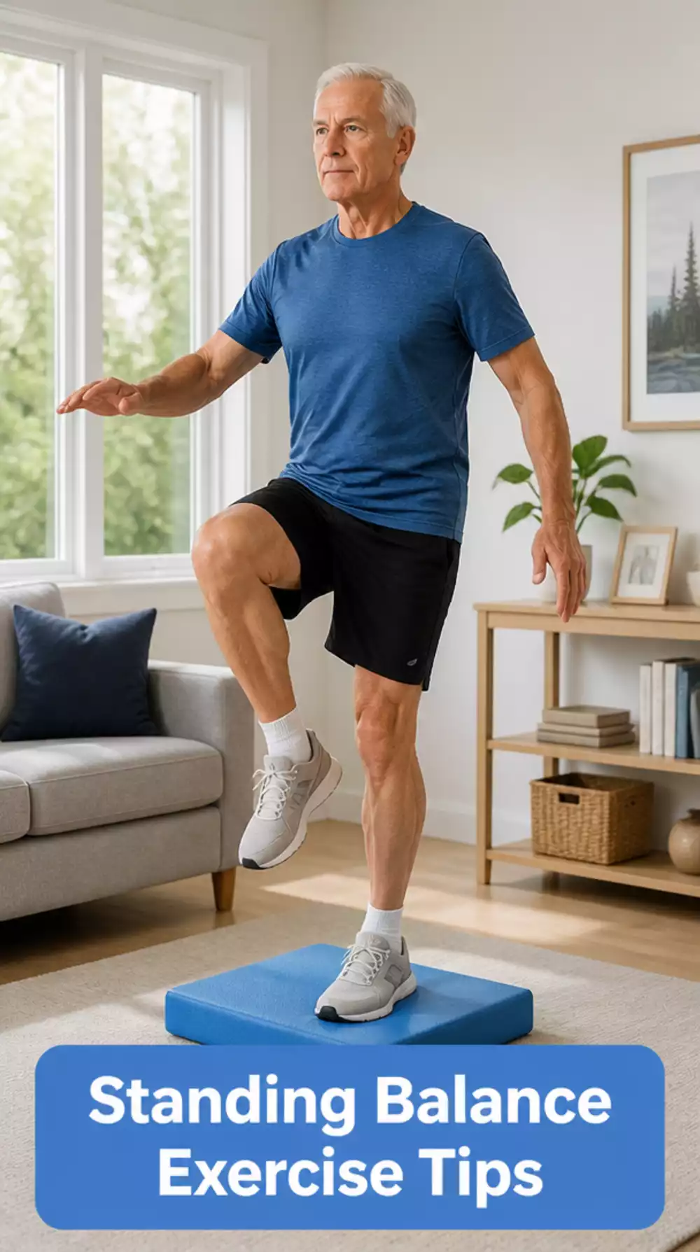 Beginner Senior Standing Balance Exercise That Reduces Everyday Fall Risk
