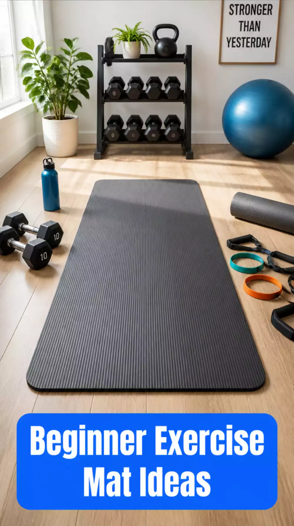 Beginner Exercise Mat That Anchors Every Home Gym Floor Workout