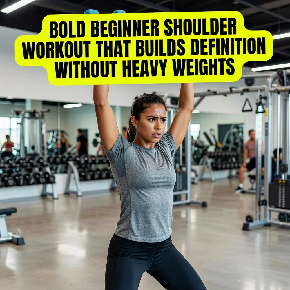 Bold Beginner Shoulder Workout That Builds Definition Without Heavy Weights