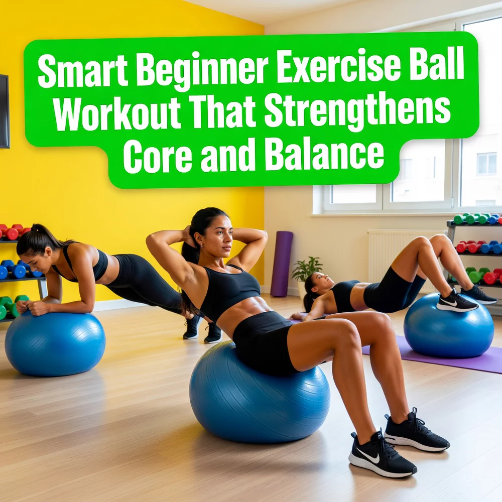 Smart Beginner Exercise Ball Workout That Strengthens Core and Balance