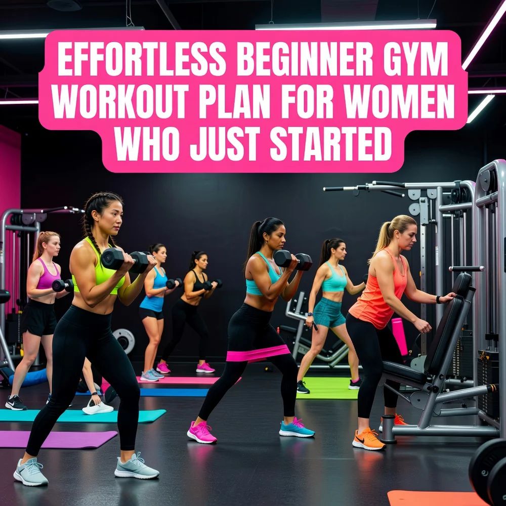Effortless Beginner Gym Workout Plan for Women Who Just Started