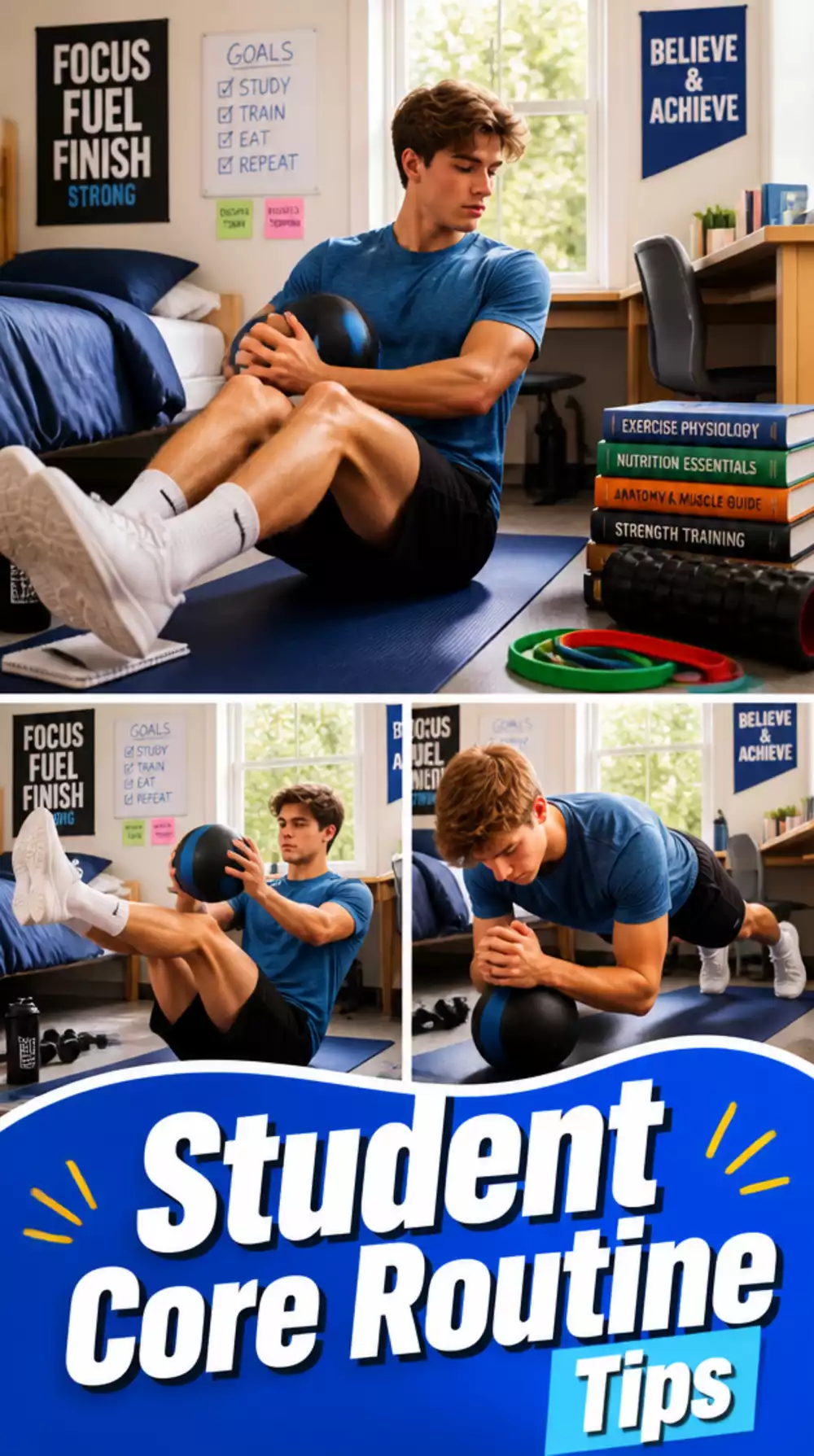 Student Beginner Core Routine That Keeps Energy High Through Long Study Days