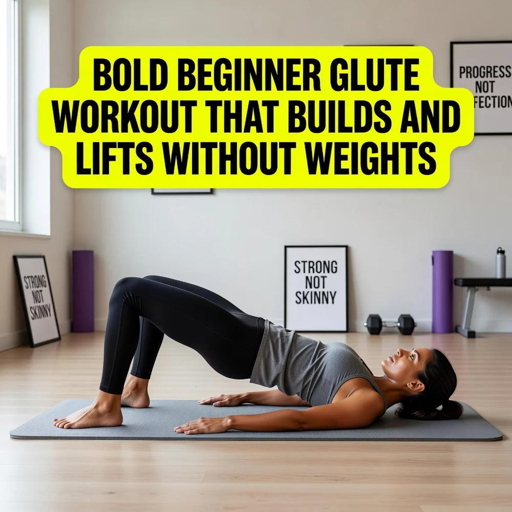Bold Beginner Glute Workout That Builds and Lifts Without Weights