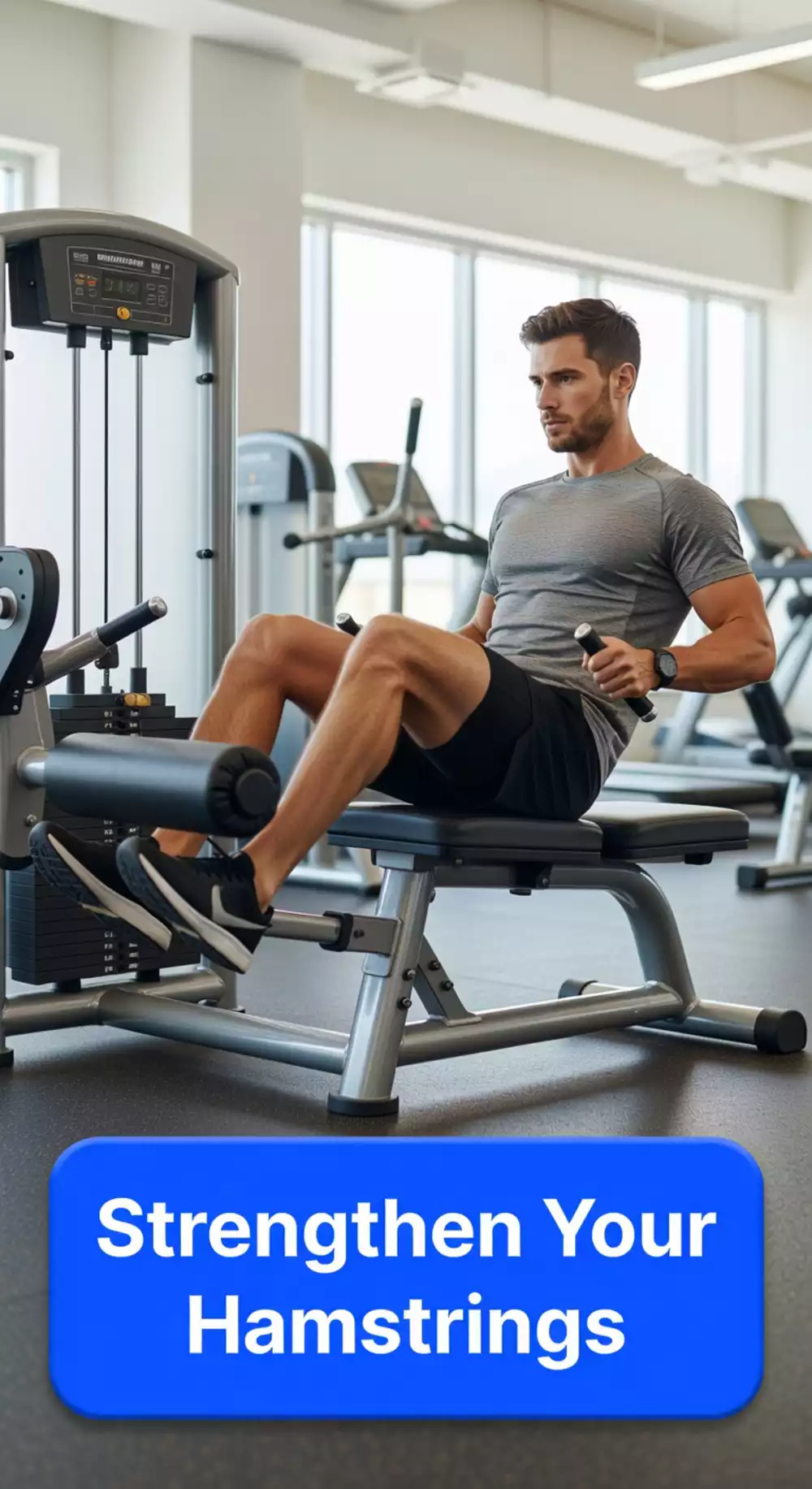 Gym Leg Curl Machine That Strengthens Hamstrings Without Free Weights