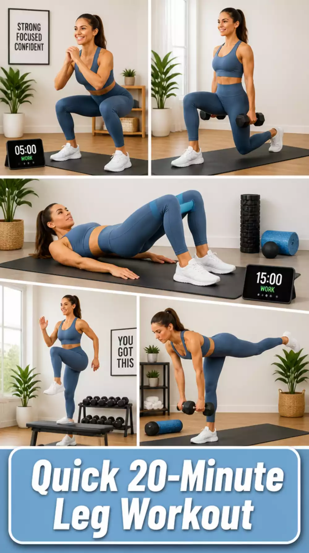 No-Equipment Beginner Leg Workout That Finishes in Twenty Minutes