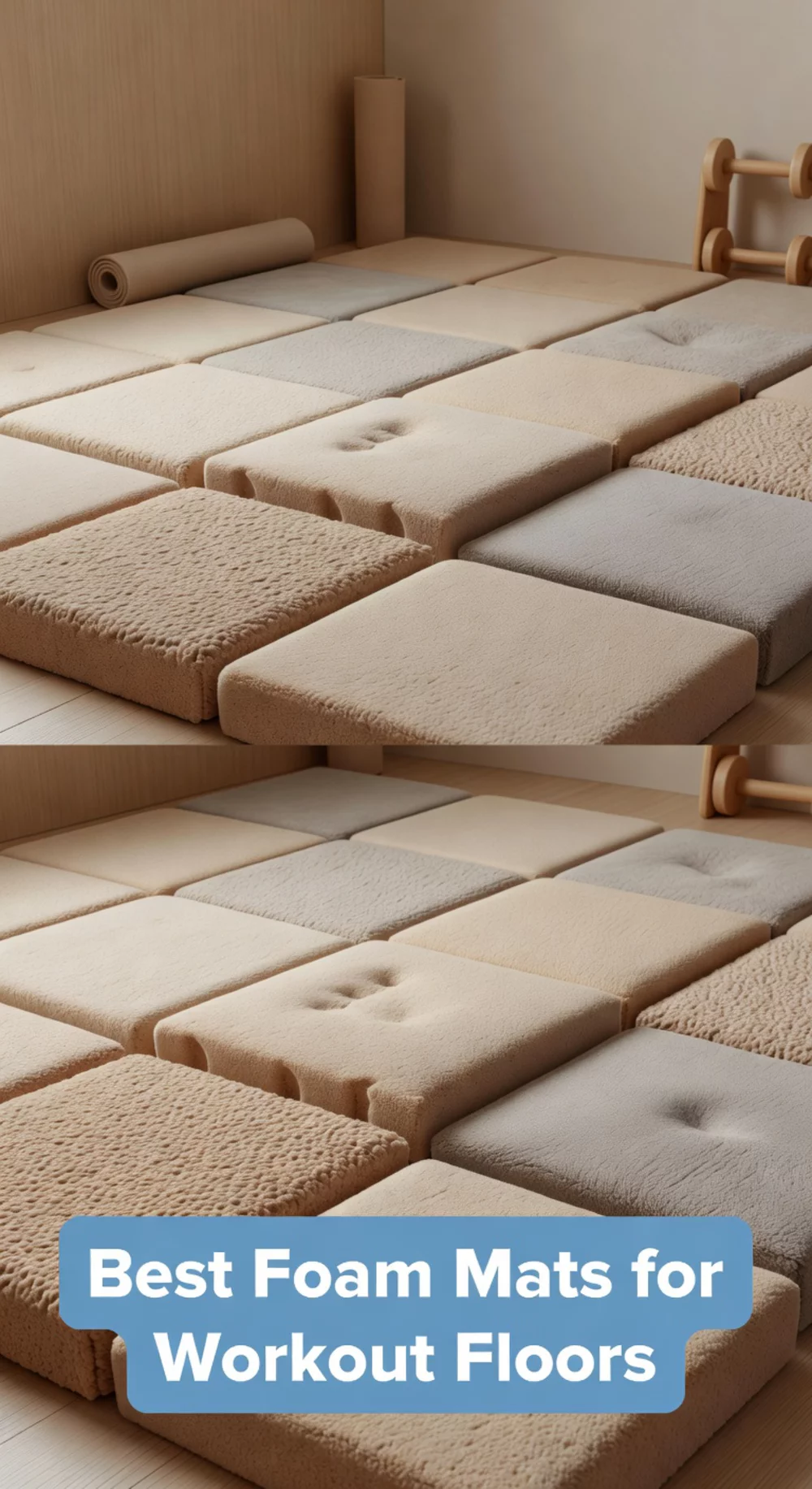 Thick Foam Puzzle Mat for Apartments That Absorbs Sound Under Every Workout