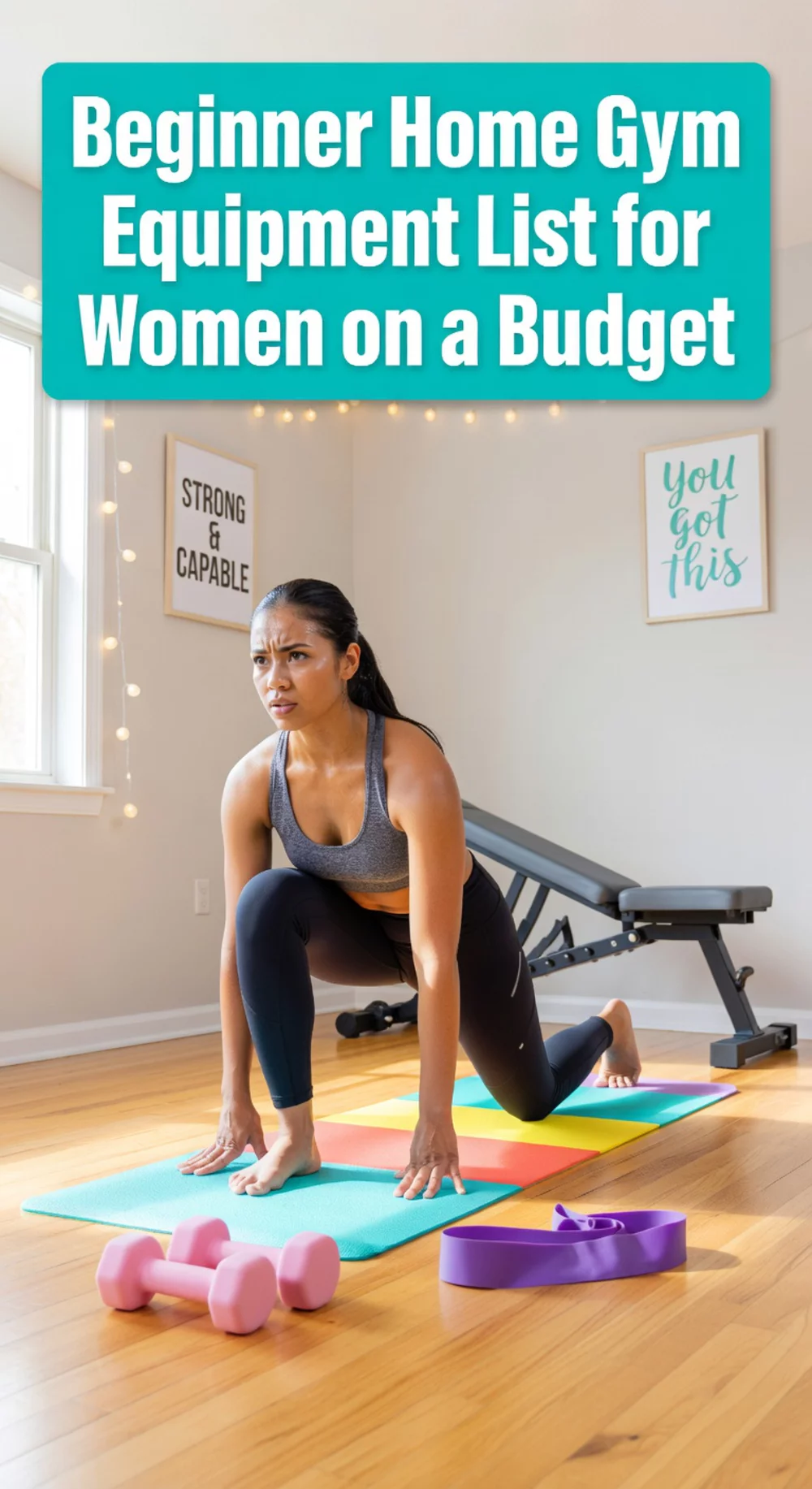 Beginner Home Gym Equipment List for Women Budget