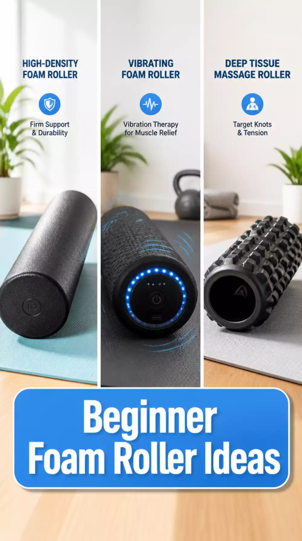 Beginner Foam Roller That Releases Muscle Tightness Between Stretch Days