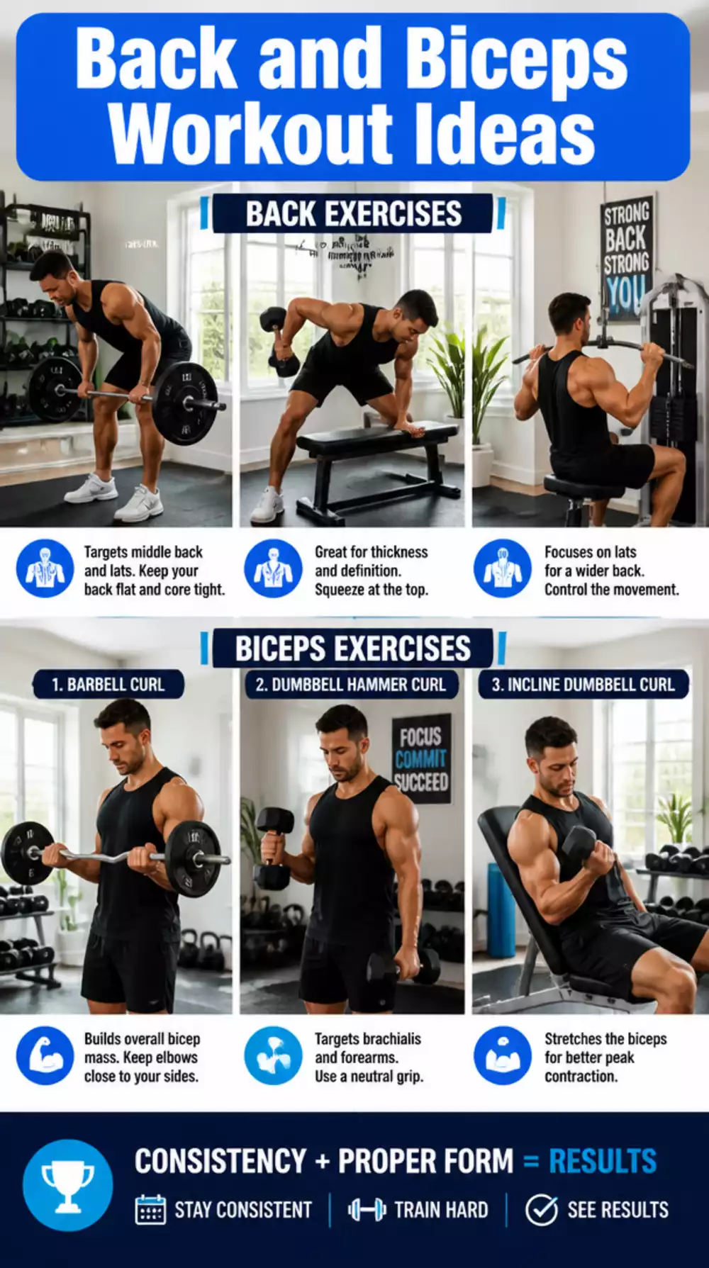 Beginner Wednesday Back and Biceps Day That Pulls Every Muscle Group