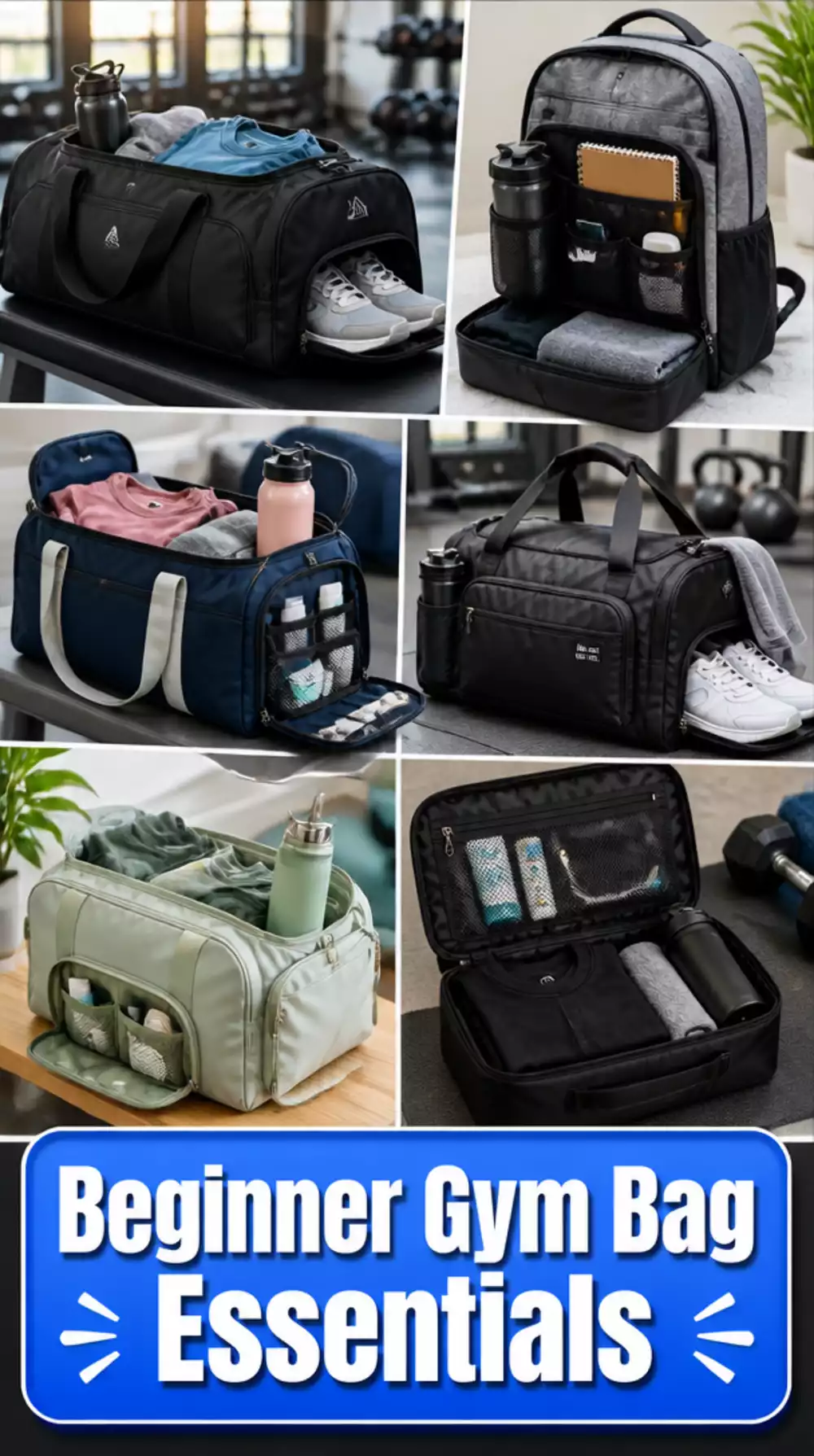 Beginner Gym Bag That Holds Every Essential for a First Gym Session