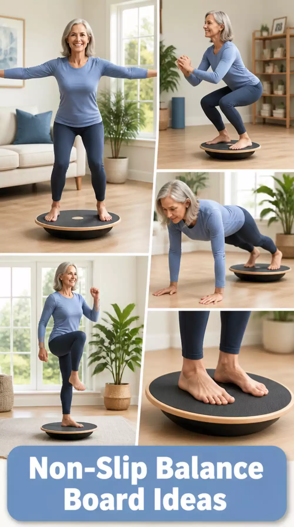 Non-Slip Balance Board for Beginners Over 50 That Trains Stability