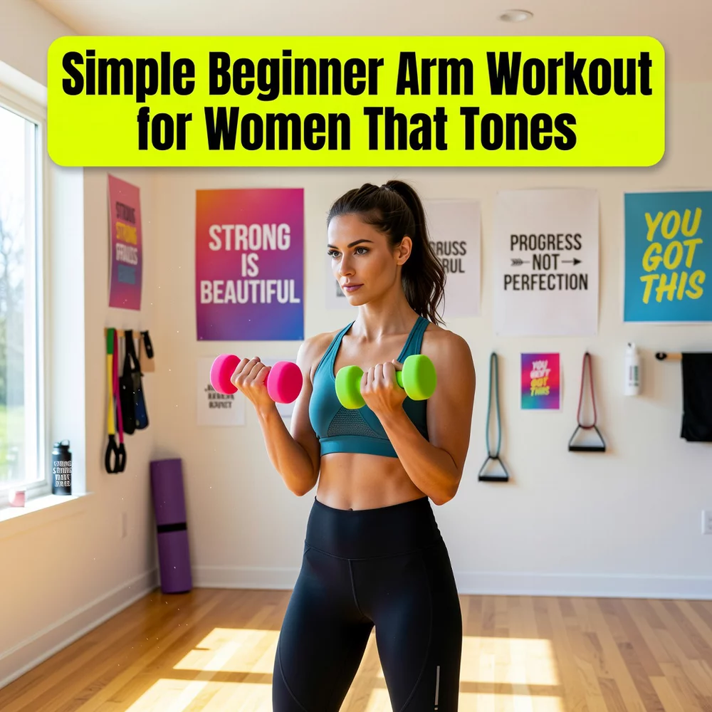 Simple Beginner Arm Workout for Women That Tones