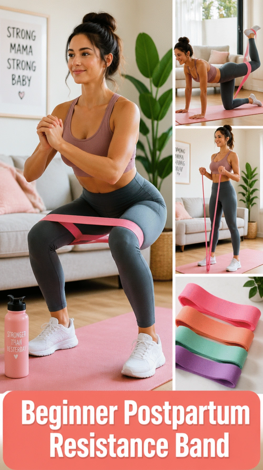 Beginner Postpartum Resistance Band That Adds Gentle Tone Without Overloading
