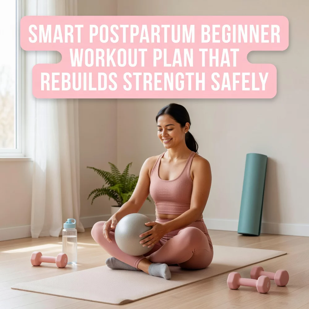 Smart Postpartum Beginner Workout Plan That Rebuilds Strength Safely