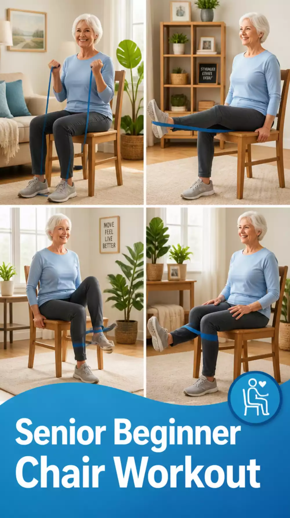 Senior Beginner Chair Workout That Builds Leg Strength While Seated Safely