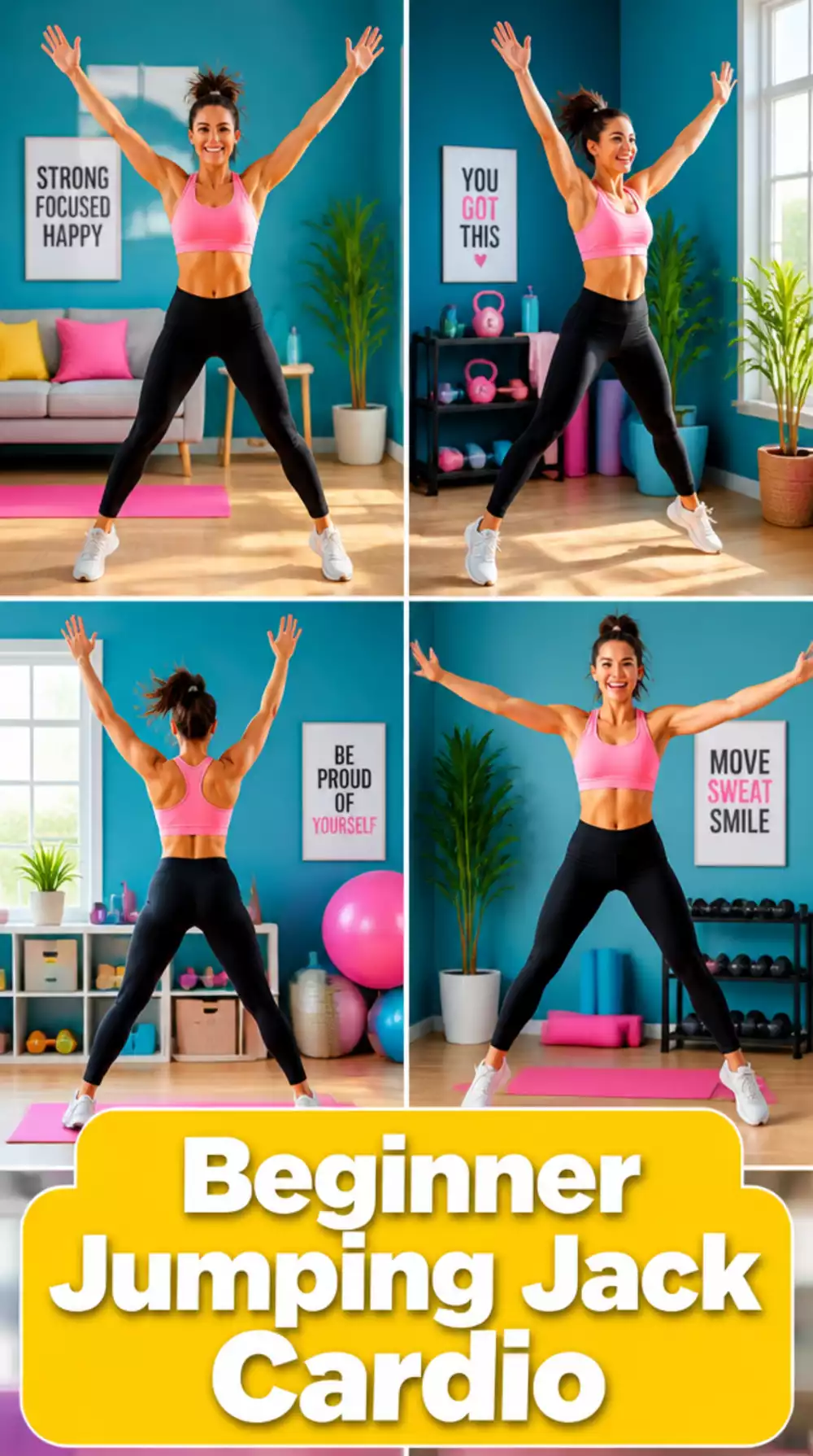 Beginner Jumping Jack Cardio Workout That Burns Fat in Ten Minutes