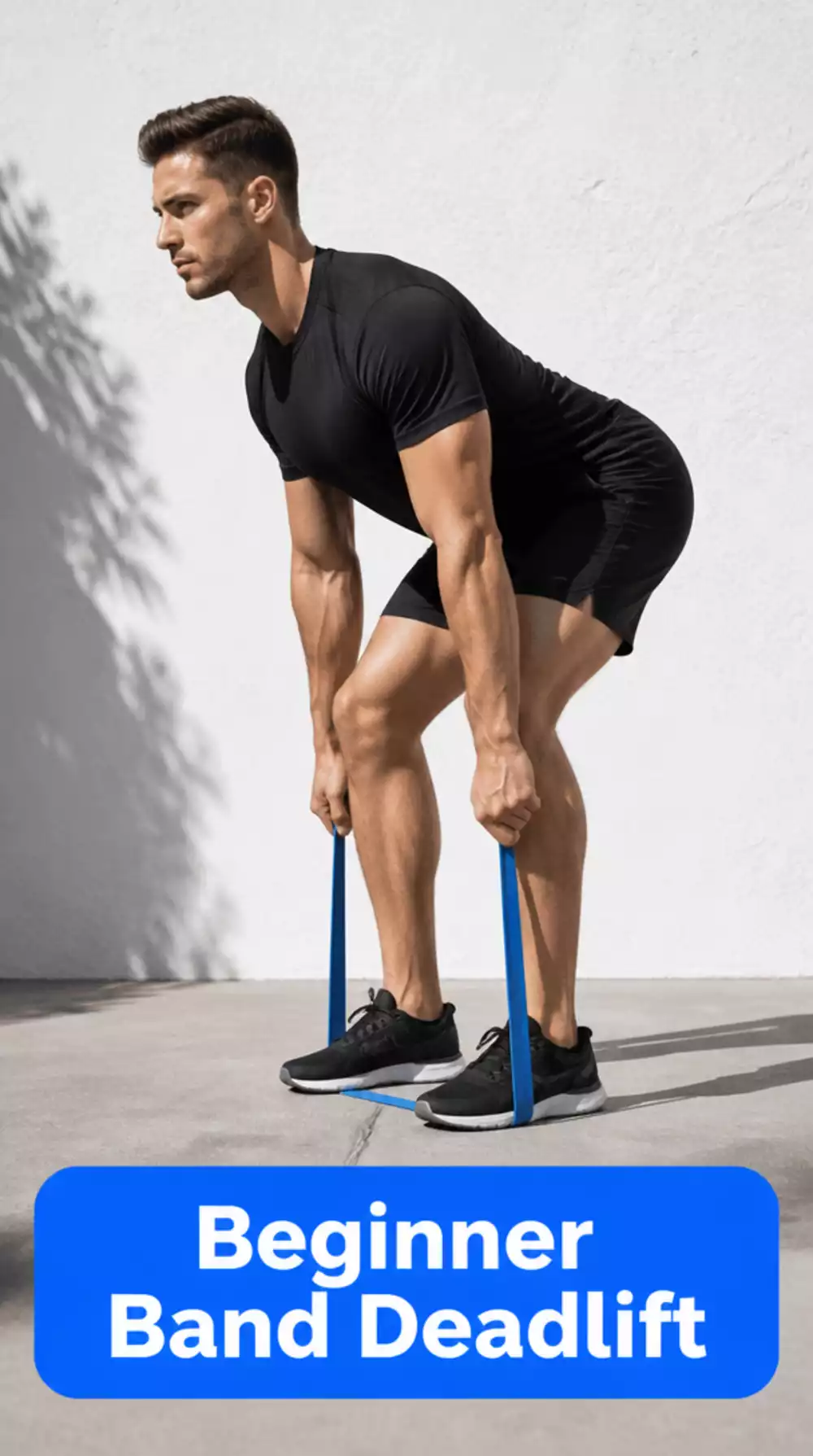 Beginner Band Deadlift That Teaches Hip Hinge Pattern Before Barbell Training