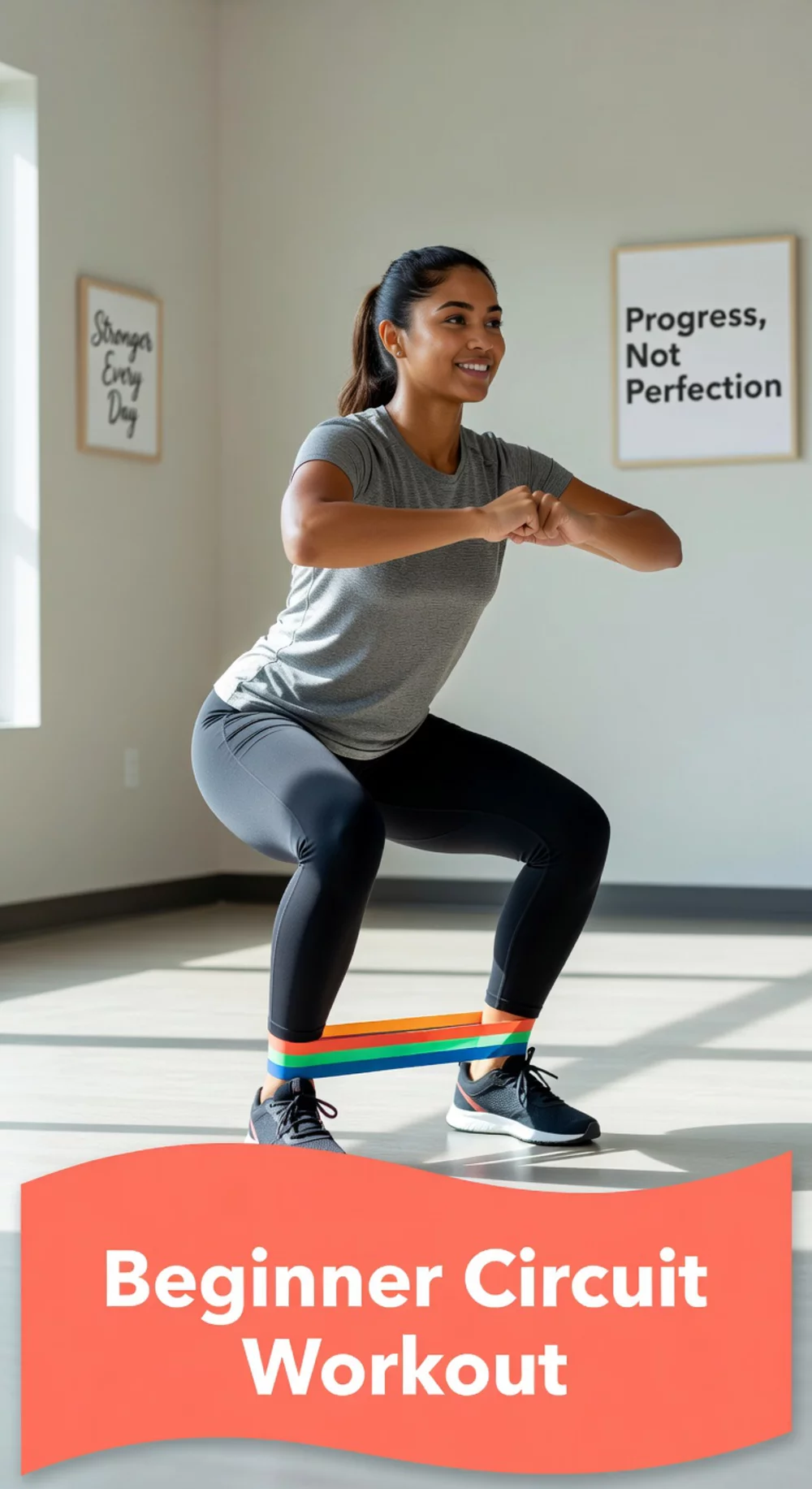 Beginner Circuit Workout That Cycles Through Five Moves Without Stopping