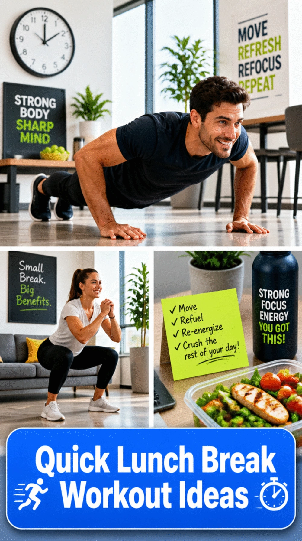 20-Minute Beginner Workout Without Equipment That Fits a Lunch Break