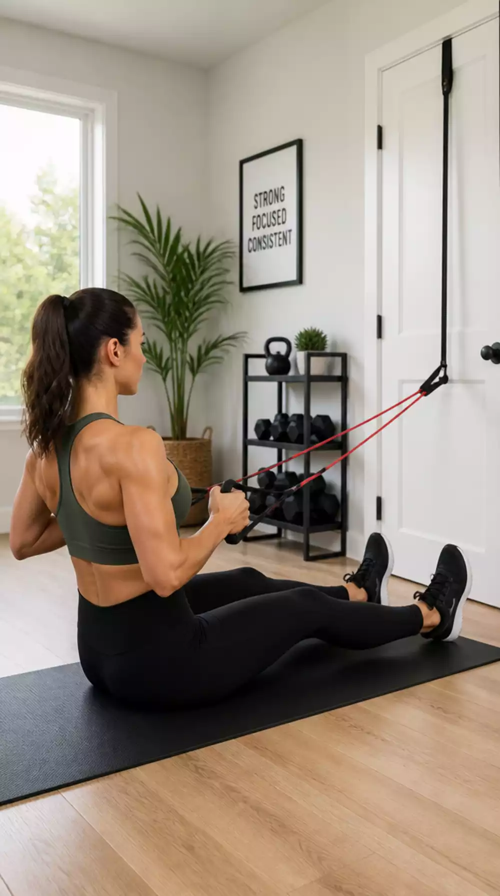 Resistance Band Row for Beginners That Strengthens Upper Back