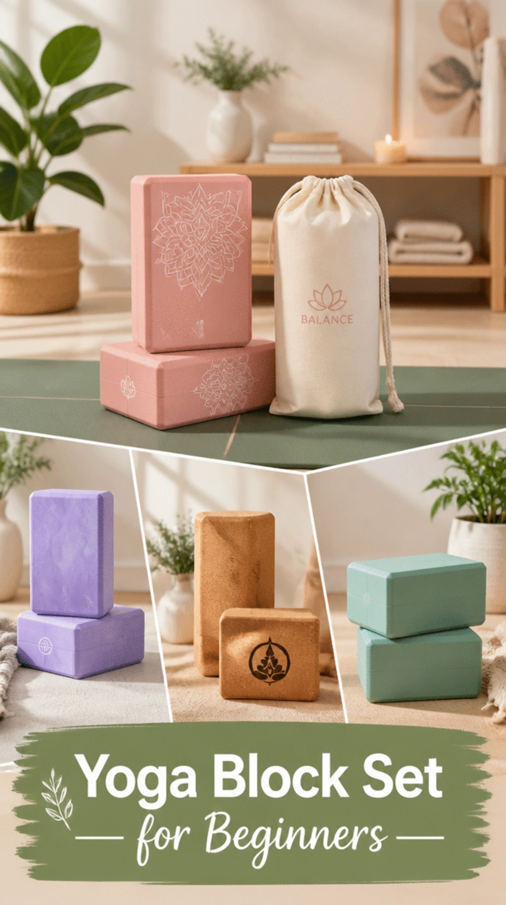 Yoga Block Set for Beginners That Makes Every Pose More Accessible