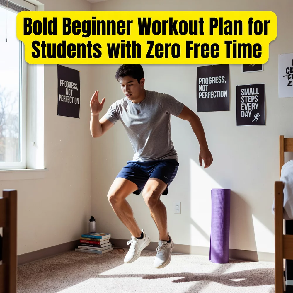 Bold Beginner Workout Plan for Students with Zero Free Time