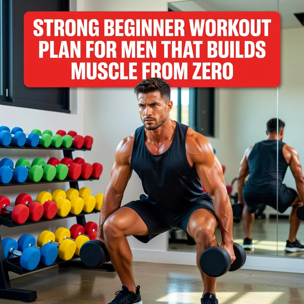 Strong Beginner Workout Plan for Men That Builds Muscle from Zero