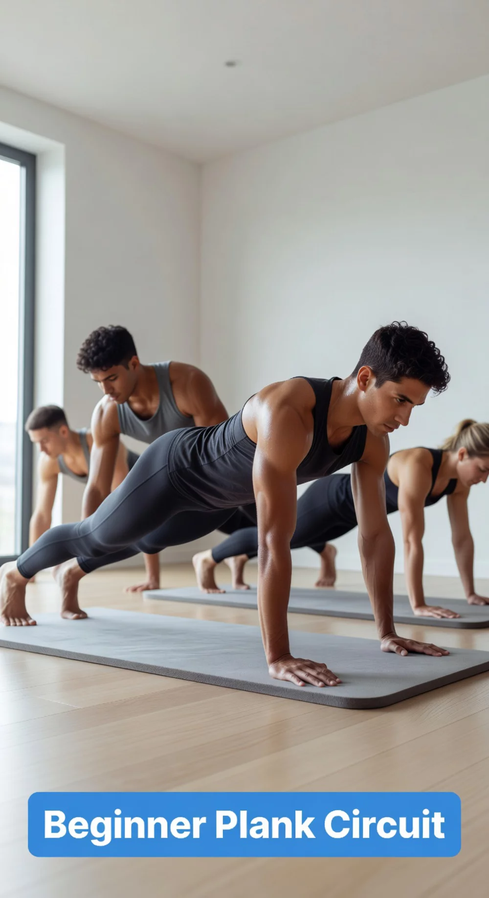 Apartment Beginner Plank Circuit That Builds Core Without a Single Jump