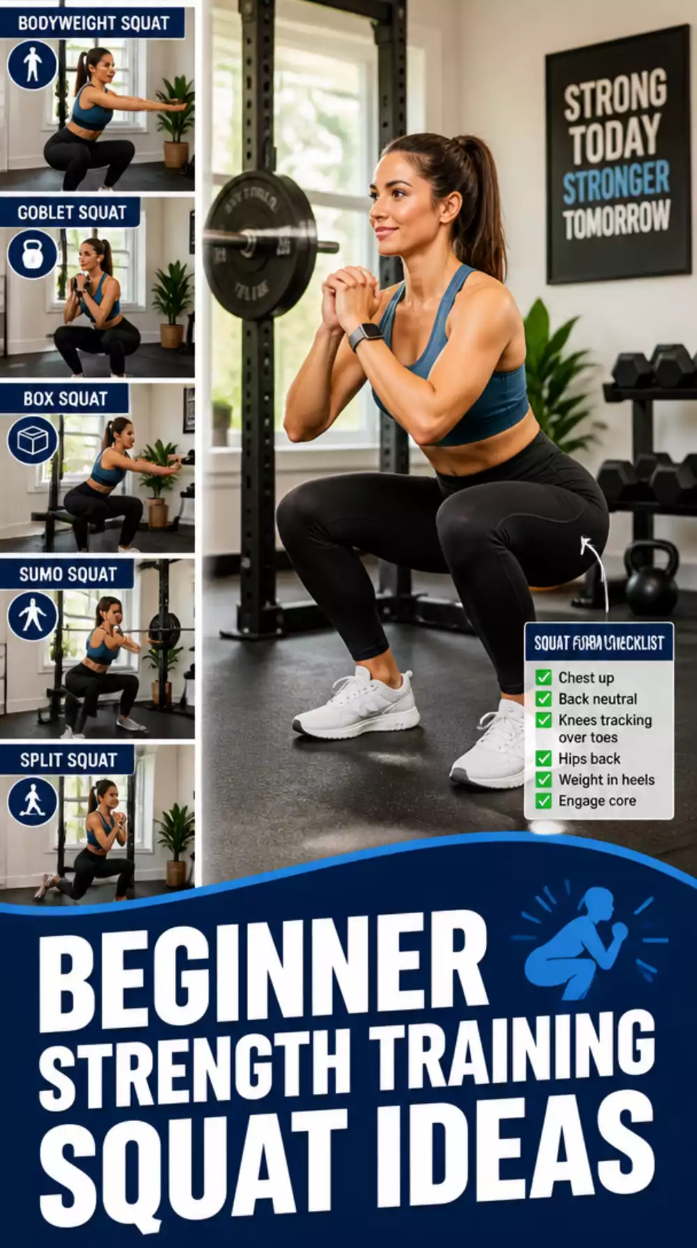 Beginner Strength Training Squat That Builds Lower Body Fast